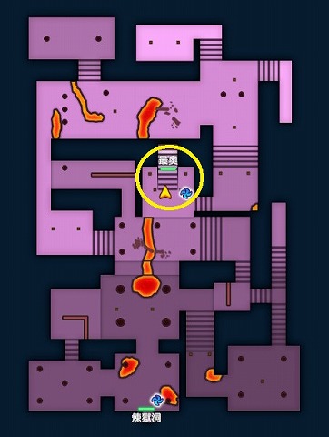 DQM3炎の神殿マップ