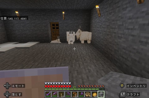 マイクラヤギ突進