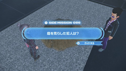 庭を荒らした犯人は？