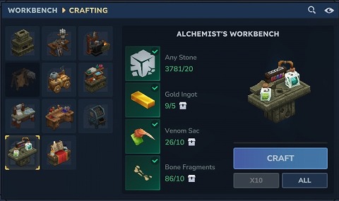 HYTALEの錬金台作り方