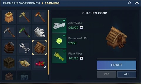 HYTALEのCHICKEN COOPニワトリ小屋