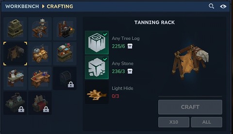 HYTALEのTANNING RACK作成