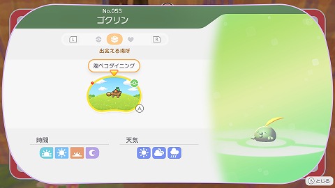 ぽこあポケモンゴクリン生息地