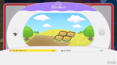 ぽこあポケモン沼地の草むら