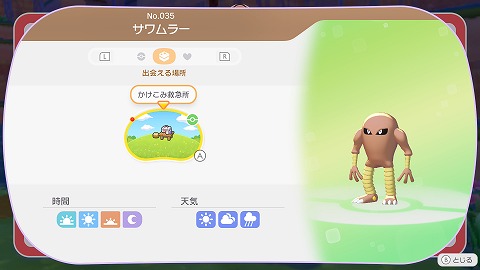 ぽこあポケモンサワムラー生息地