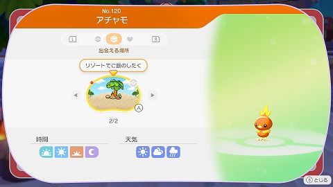 アチャモ生息地