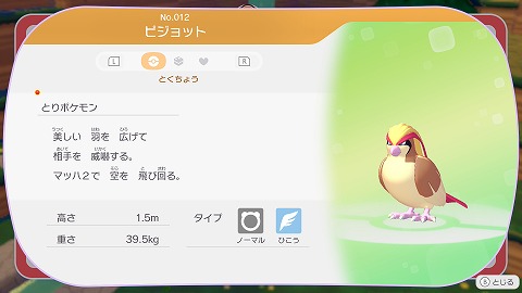 ぽこあポケモンピジョット