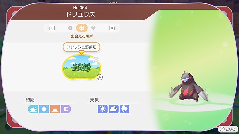 ドリュウズ生息地