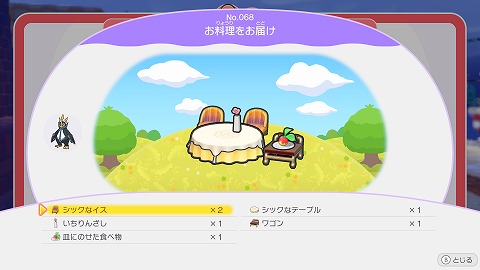 お料理をお届けの作り方