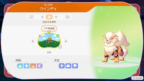 ウインディ生息地