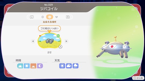 ジバコイル生息地