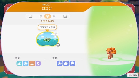 ロコンの生息地