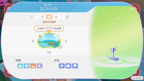 ミニリュウ生息地