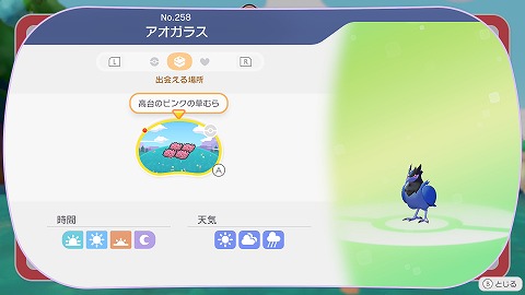 アオガラスの生息地