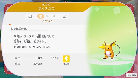 ぽこあポケモンライチュウ