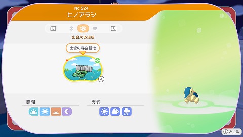 ヒノアラシ生息地