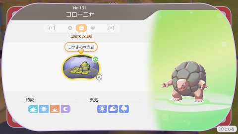 ゴローニャ生息地