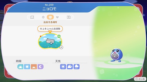 ニョロモの生息地