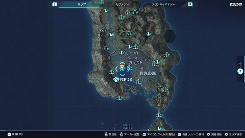 崖際のシュナイダーの場所