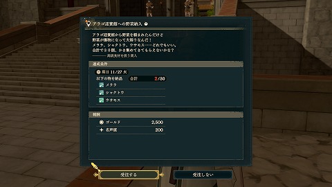 アラゴ迎賓館への野菜納入